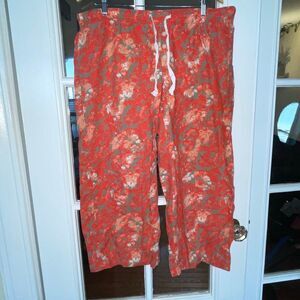 Gillian & o’Malley sleepwear camo orange cotton red pj pajama pants size XL